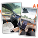 Illustration for article titled Look At This Idiot In The Passenger Seat While His Tesla Drives On Autopilot